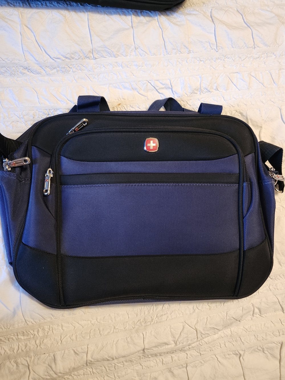 SwissGear Blue and Black Laptop Messenger Bag